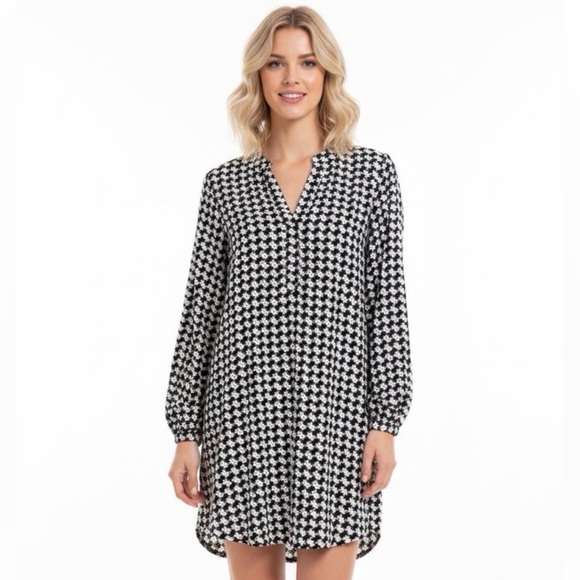 Mudpie black & white prep shirt dress size medium - Picture 7 of 7